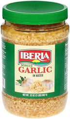 Iberia Minced Garlic In Water, 32 Ounce