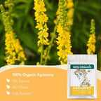 USDA Organic Agrimony Herb (3oz.) - Agrimonia eupatoria – Dried Agrimoney Loose Leaf Tea – Traditional Digestive Herbal Tea – Product of Ukraine