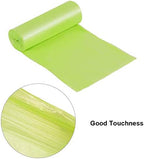 Trash Bags Biodegradable,4-6 Gallon Trash bags Recycling & Degradable Garbage Bags Compostable Bags Strong Rubbish Bags Wastebasket Liners Bags for Kitchen Bathroom Office Car(100 Counts,Green)