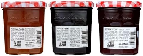 Bonne Maman Fruit Preserves, Variety Pack (Strawberry, Cherry, Apricot), 13 Ounce Jars (Pack of 3)