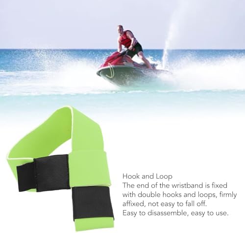 Agatige Boat Kill Switch Wrist Lanyard, Floating Wristband Soft Neoprene Adjustable Boat Kill Switch Lanyard Loop Wrist Strap Floating Wristband for Marine Jet Ski Motorboat