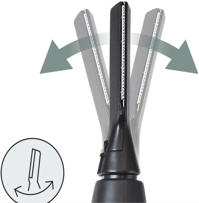 Replacement Eyebrow Trimmer Blade for Panasonic ER-GM40 / ER-GM40-K/ER-GM40-A/ER-GM40-Y Facial Hair Trimmer - Full Body Hair Remover Attachments(Black)