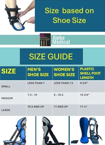 Plantar Fasciitis Adjustable Night Splint. Sleeping boot for foot stretching. P.F. Night Splint with wedge for dorsiflexion. Achilles tendonitis, Heel and Bone Spur, Tendon and Calf Stretching, Arch Pain Treatment. Fits Left & Right Foot. L4398 (Medium)