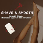 Hypoallergenic Bar Soap for Women – Nourishing Shaving Bar, Smoothes Razor Bumps & Ingrown Hairs - Natural & Organic Ingredients – 2 Big Bars