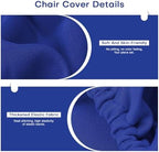 Dental Chair Cover Set,4Pcs Stretch Spandex Elastic Protective Case, Washable Full Dental Chair Covers for Dentist Clinic Chairs(Deep Blue 1)