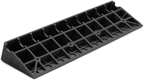 Threshold Loading Ramp Indoor Outdoor 7700lbs Load Capacity Car Slope Ramp Anti-Slip Wheel Chair Ramp for Bike, Scooter, Motorcar, Truck（3'Rise，1PCS）