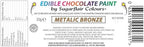 Sugarflair Metallic Bronze Chocolate Paint - Coloured Cocoa Butter for Painting Directly Onto Chocolate, Transfer Sheets or Moulds - 35g