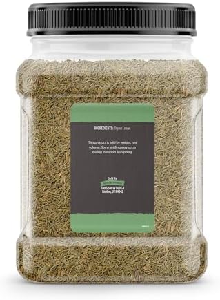 Birch & Meadow 12.8 oz of Thyme Leaves, Soups & Pastas, Traditional Seasoning