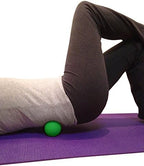 Kieba Massage Lacrosse Balls for Myofascial Release, Trigger Point Therapy, Muscle Knots, and Yoga Therapy. Set of 2 Firm Balls (Green and Yellow)