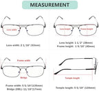Eyekepper 3 Levels Vision Multifocus Reading Glasses UV Protection Progressive Readers Men Women Bendable Memory Frame