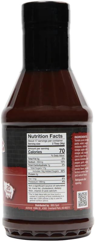 Three Little Pigs - Puff 'n' Huff Touch of Cherry BBQ Sauce - New Natural Formula - 21.3 oz.