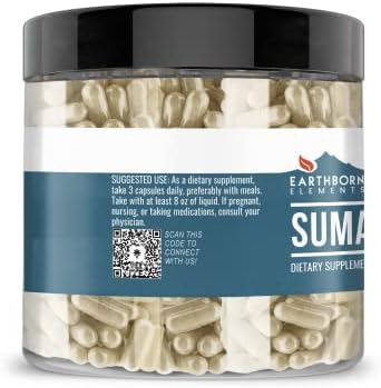 Earthborn Elements Suma Root 200 Capsules, Pure & Undiluted, No Additives