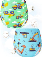 Boys Potty Training Underwear Pee Pants Cotton Absorbent Leak Resistant 4-Pack For Toddler 2t 3t 4t 5t 6 7 8 10