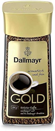 Instant Coffee Dallmayr Gold | Refined With Roasted Ground Coffee | 200 g | Dallmayr | Germany