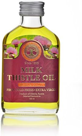Siberian Milk Thistle Oil 100 Ml, Premium Quality, Extra Virgin, First Cold Press – 3.4 Fl Oz