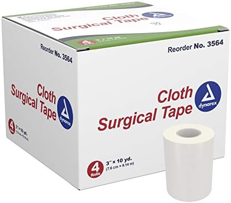 Dynarex Cloth Surgical Tape 3" x 10 yds 12/4/Cs