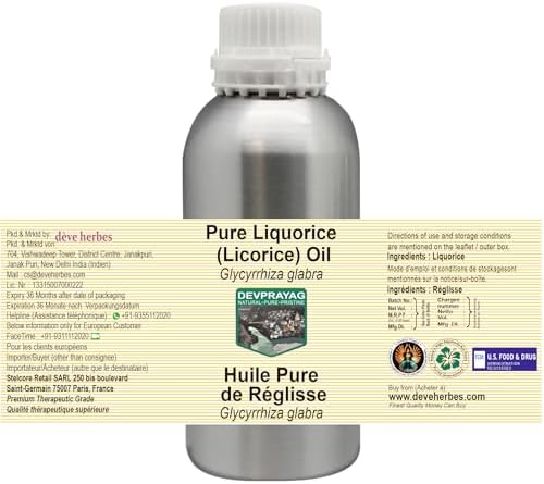 Pure Liquorice (Licorice) Oil (Glycyrrhiza glabra) 630ml (21 oz)