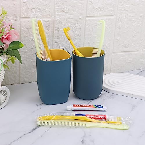 100 Pack Disposable Toothbrushes with Toothpaste and Comb Set,10g Toothpaste,7inch Hair Comb,Individually Wrapped Disposable Travel Toothbrushes Kit in Bulk for Homeless,Airbnb,Hotel,Charity