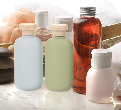 Didiseaon 2Pcs 200ml/6.7oz Squeeze Tubes Refillable Travel Bottles PE Cosmetic Container with Flip Cover for Vacation Facial Cleanser Shampoo Lotion Toiletries