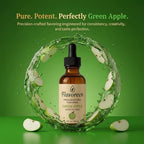 Flavoreen Green Apple Extract – Highly Concentrated Liquid Flavoring - Water Soluble - for Drinks, Candy Making, Baking, Icing & Sodas – Premium Green Apple Fruit Flavor – Made in USA (Amber Glass Dropper Bottle)