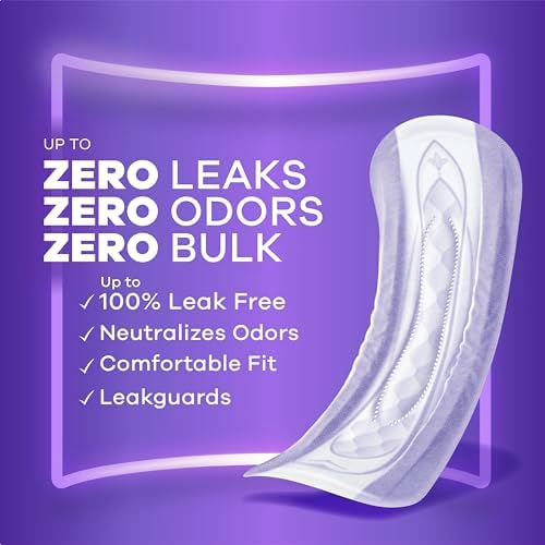 Always Discreet Adult Incontinence Pads for Women, Drier, 4 Drop Regular Length, Moderate Absorbency, Pads for Bladder Control Management, Bladder Leaks, & Postpartum Pads, 108ct
