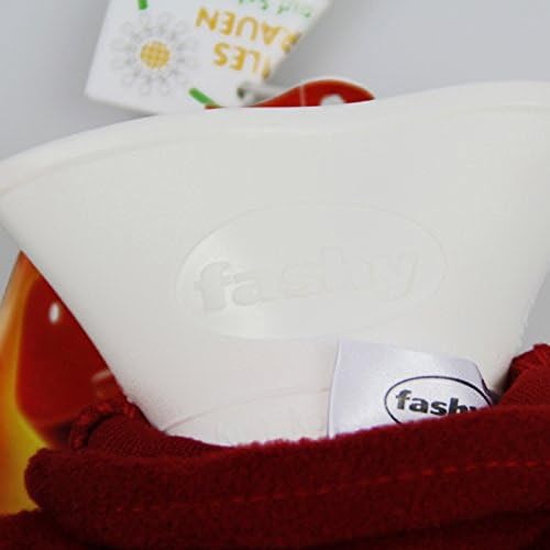 Fashy Hot Water Bottle with Fleece Cover (Assorted Colors)