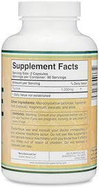 Taurine Supplement 1000mg Per Serving, 180 Capsules - Amino Acid Studied to Support a Longer, Healthier Life (Taurina) Vegan Safe, Gluten Free, Non-GMO by Double Wood