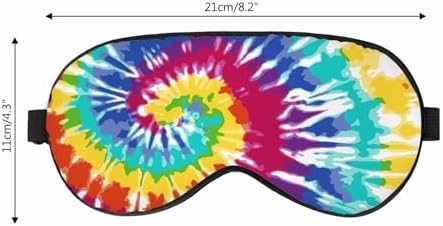 Swirl Sleep Eye Mask Tie Dye Abstract Rainbow Men Women Sleep Mask with Adjustable Strap Eye Cover Eye Shade for Travel, Nap,Meditation