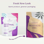 Ecoblossom Menstrual Original Disc - Set of 2 Reusable Period Discs Regular (Large Disc (Pack of 2))