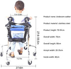 Walkers for Seniors Walker Children with Cerebral Palsy,Height-Adjustable Mobile Walker,Rollators 6 wheeS seat Disabled Assistive Equipment rollator Walker, Durable Mobility Aid., Blue