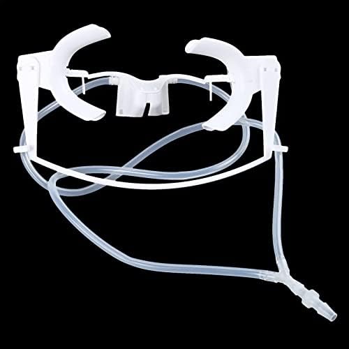 Dental Oral Dry Field System Retractor Cheek Retractor Autoclavable Mouth Opener for Teeth Whitening with Saliva Suction Tube Dentist Orthodontic Treatment Tongue Guard(L)