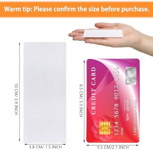 Blulu 400 Wax Strips Non Woven for All Skin Types Facial and Body Hair Removal Wax Paper Strips Epilating for Leg, Chest, Back, Intimate Area And Face 10 x 3.8 cm(White)