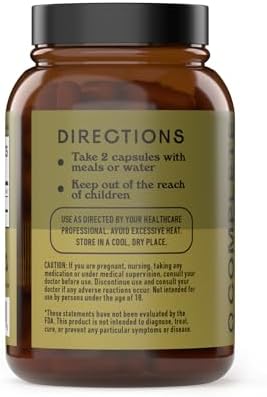 Complete Natural Products Organic Icelandic Sea Kelp Capsules - Pure 600mg Capsules, 100 Pills, Raw Seaweed & Thyroid Support Supplement