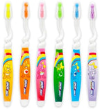 Care Bears Toothbrush Set - Bundle with 6 Toothbrushes Featuring Cheer Bear, Funshine Bear, More Plus Stickers | Care Bears Oral Hygiene Kit for Kids and Toddlers
