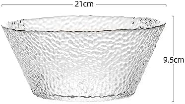 Fruit Bowls Light Luxury Style Glass Fruit Plate Living Room Home Simple Coffee Table Fruit Plate Exquisite Net Red Salad Plate Fruit Plate Decorative Fruit Basket (Color : Purple)