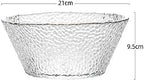 Fruit Bowls Light Luxury Style Glass Fruit Plate Living Room Home Simple Coffee Table Fruit Plate Exquisite Net Red Salad Plate Fruit Plate Decorative Fruit Basket (Color : Purple)