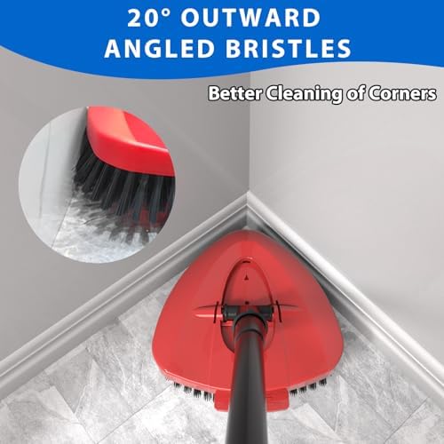 Upgraded Spin Mop Replacement Scrub Brush Heads Compatible with Ocedar EasyWring 1 Tank,Full Bristle Scrubber Replace Great for Kitchen, Bathroom, Pools,Deck Hard Floor Cleaning