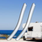 2 Pcs S Style Acrylic Door Entry Grab Handle 1" x 11 1/2" Rv Entry Door Assist Handle for Rv Doors Assist Bar