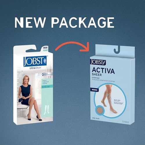 JOBST ACTIVA Sheer 20-30 mmHg Compression Socks Knee High Closed Toe