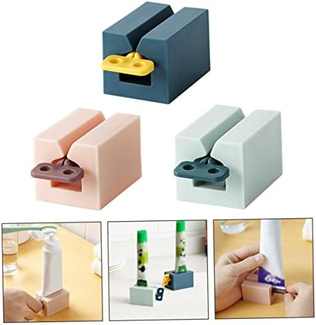 3pcs Toothpaste Squeezer Set Manual Plastic Toothpaste Dispensers for Bathroom Easy Squeeze Tool for Face Wash and Hand Cream Random Color
