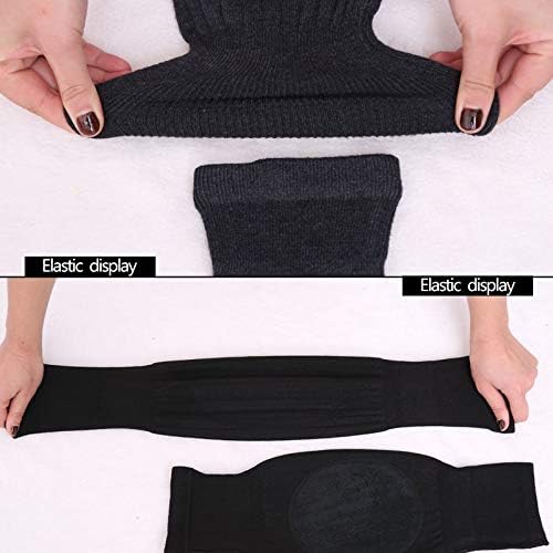 Unisex Cashmere Knee Brace Pads Knee Warmers Thicken Lengthen Breathable Elastic Knees Sleeves Support Protector