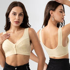 Daisy Bras for Older Women Comfort Soft Breathable Bra Wireless Front Closure Bras