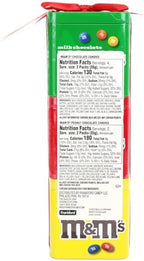 M&M'S Milk Chocolate & Peanut Candies Christmas Gift Tin Set of 3, Candy Stocking Stuffers & Holiday Present for Kids, Women, Men