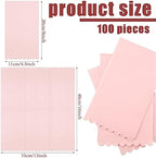 Glenmal 100 Pcs Paper Disposable Napkins 2 Ply Dinner Guest Cocktail Napkins Hand Towels for Wedding Spring Birthday Party Bridal Anniversary Reception, 13 x 16 Inches (Pink)