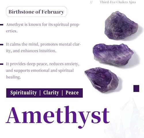 SUNYIK Natural Amethyst Rough Stone, Irregular Raw Crystal Point Loose Gemstone for Healing Reiki Jewelry Making Decoration 0.7”-1.5” 0.5lb (33-40 pcs)