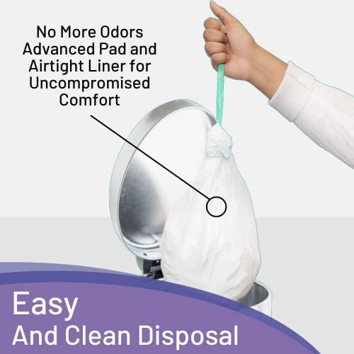 Cleanis CareBag Disposable Commode Liners – Super Absorbent, Leak-Proof & Odor-Control Liners for Bedside Commode Buckets, 50 Count