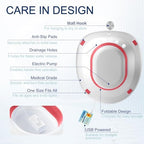 Electric Sitz Bath for Toilet Seat, Hemorrhoids and Postpartum Care - Yoni Steam Seat - Perineal Soaking, Collapsible, Wide Seat, Deeper Bowl - Use w/Sitz Bath Salt - Pink