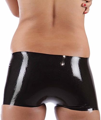 Black Latex Rubber Gummi Hot Pants Boxer (one Size)