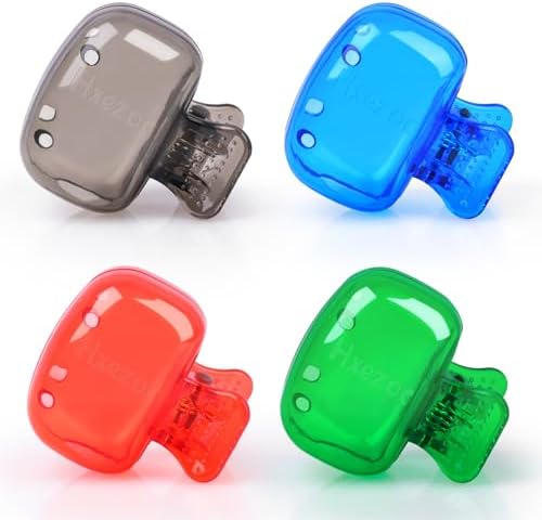 Hxezoc 4 Pack Travel Toothbrush Head Covers Toothbrush Protector Cap Brush Pod Case Protective Portable Plastic Clip for Household Travel, Camping, Bathroom, School, Business