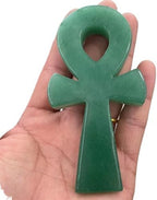 AtkitS Beautiful Natural Crystal donglin Jade Symbolic Point of The Egyptian Goddess of The Cross Healing Reiki (Size : 100mm)